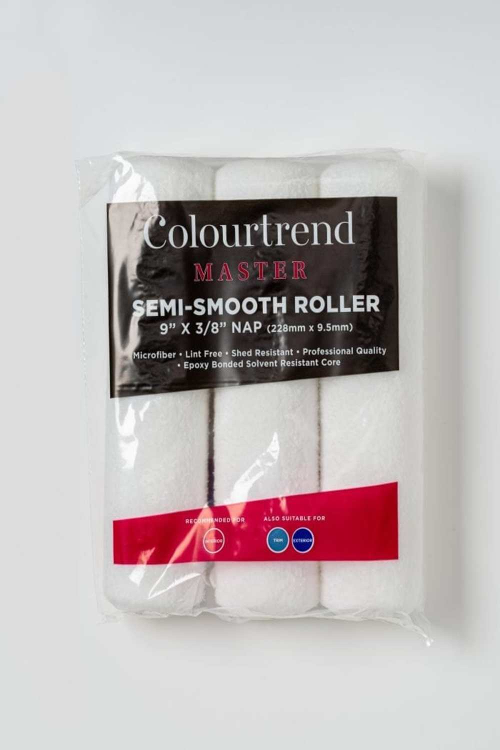 Colourtrend Master 9" X 3/8" Semi-Smooth Roller (3 Pack)